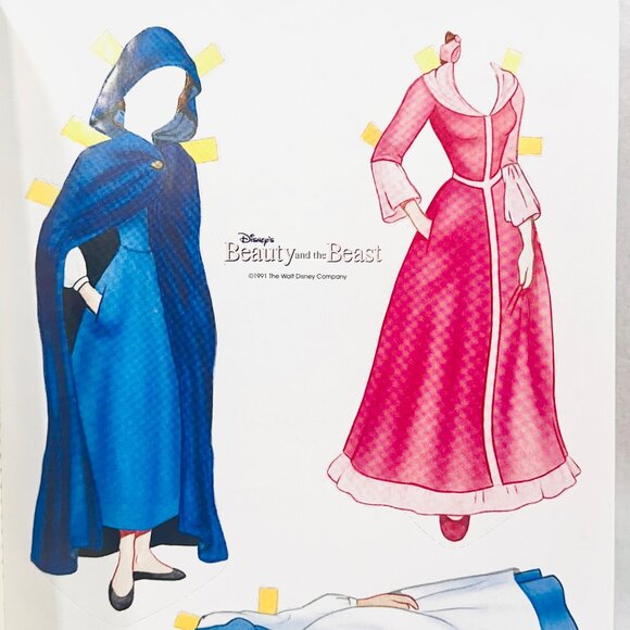 Vintage Beauty & the Beast Disney Paper Doll  Booklet - Unused/New - Picture 4 of 9